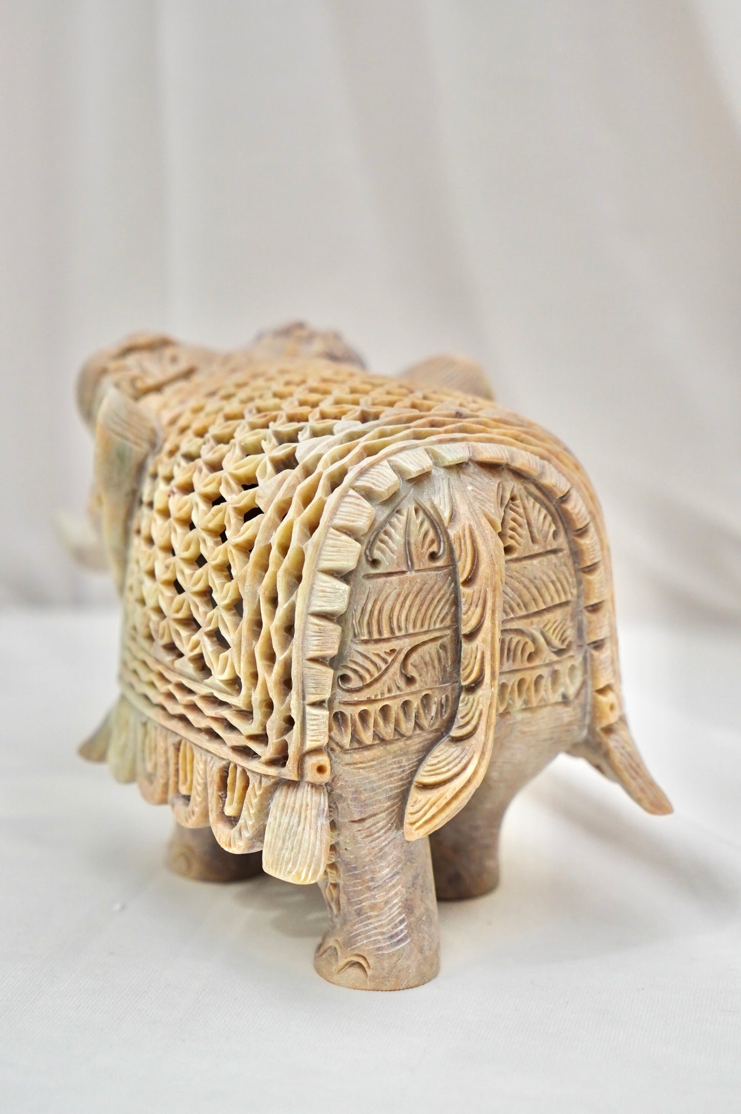Antarvasin Gajraaj – The Inner Grace| Varanasi Stone Carving (GI Tagged)