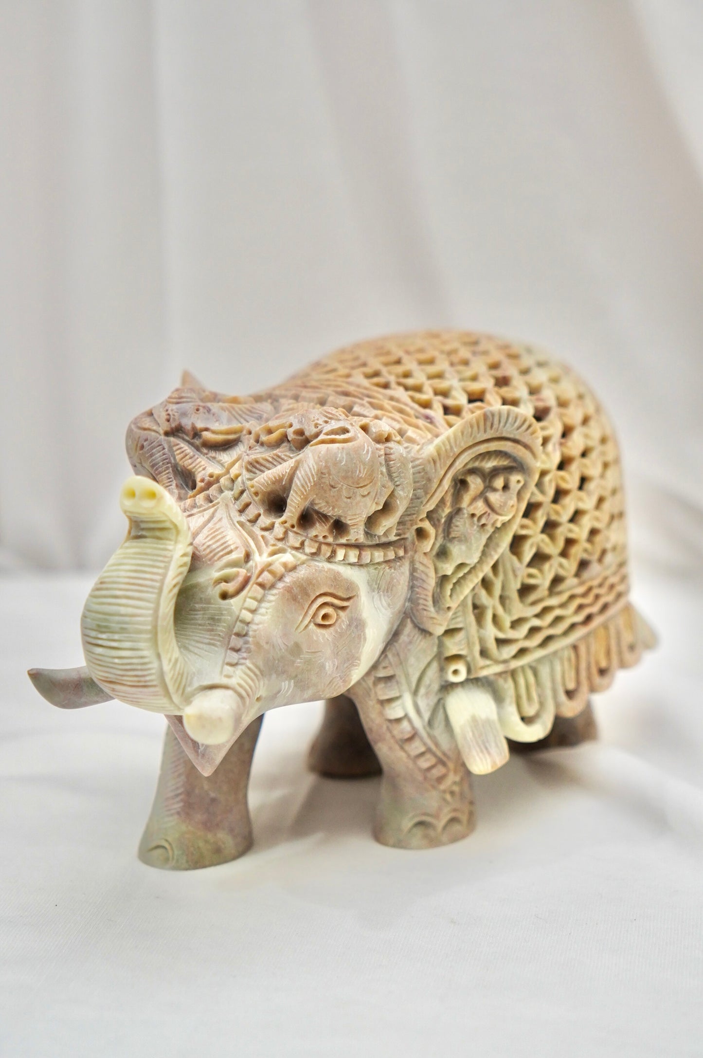 Antarvasin Gajraaj – The Inner Grace| Varanasi Stone Carving (GI Tagged)