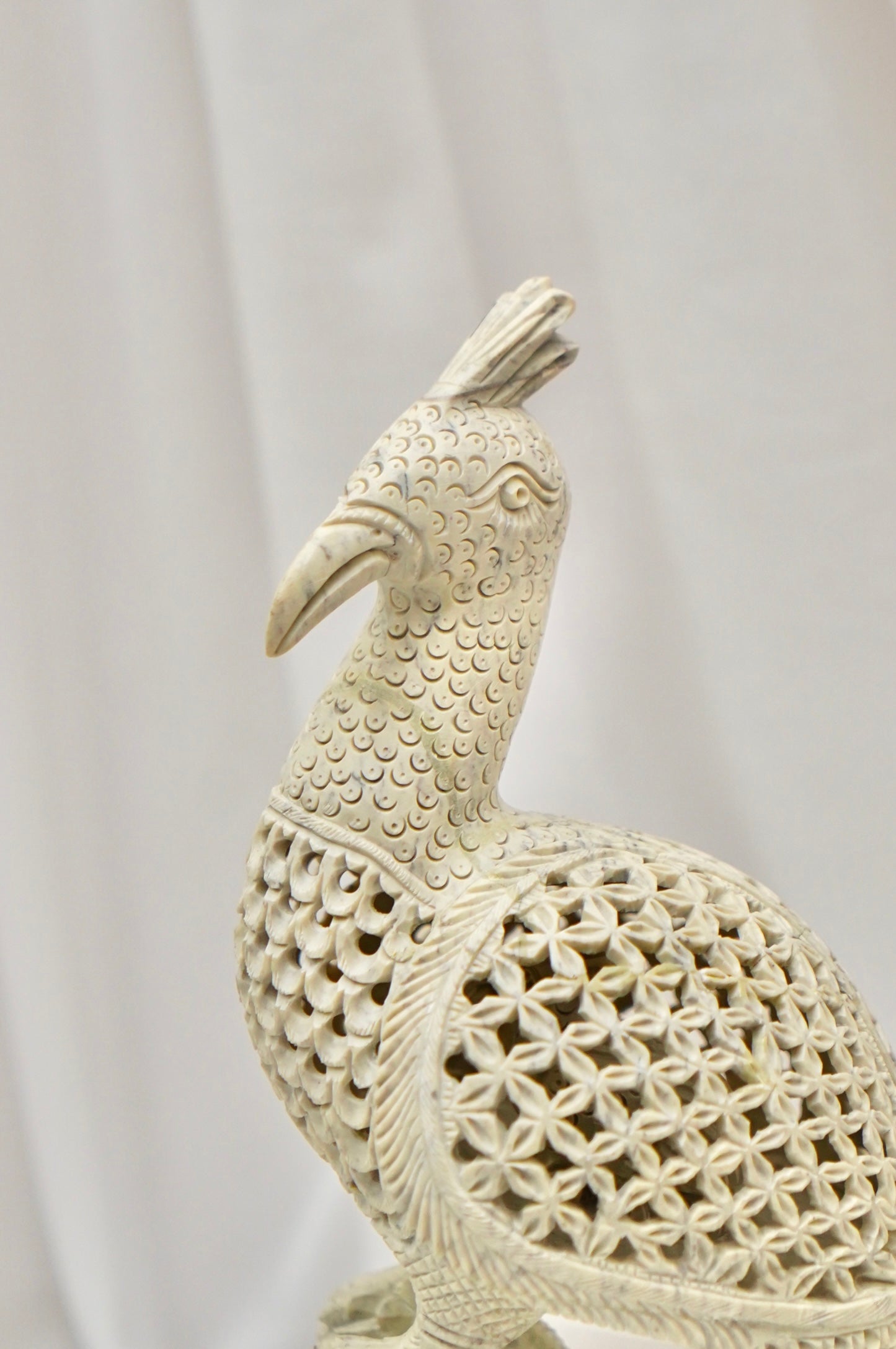 Hridaya Mayur – The Soulful Stone Peacock| Varanasi Stone Carving (GI Tagged)