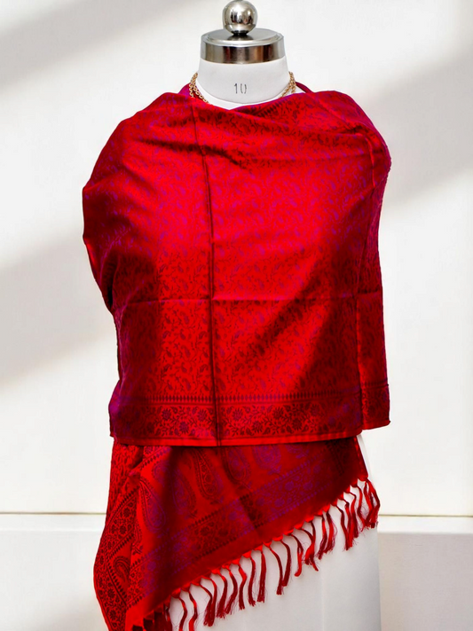 Devalekha – The Divine Impression
Banarasi Pure Silk Stole / Scarf / Shawl