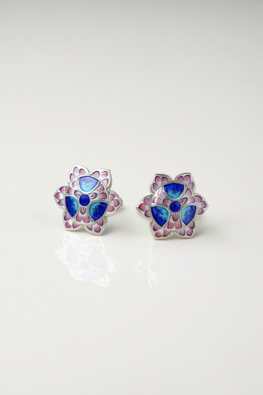 Neelkamal Meena Cufflinks | GI Tagged Craft from Varanasi