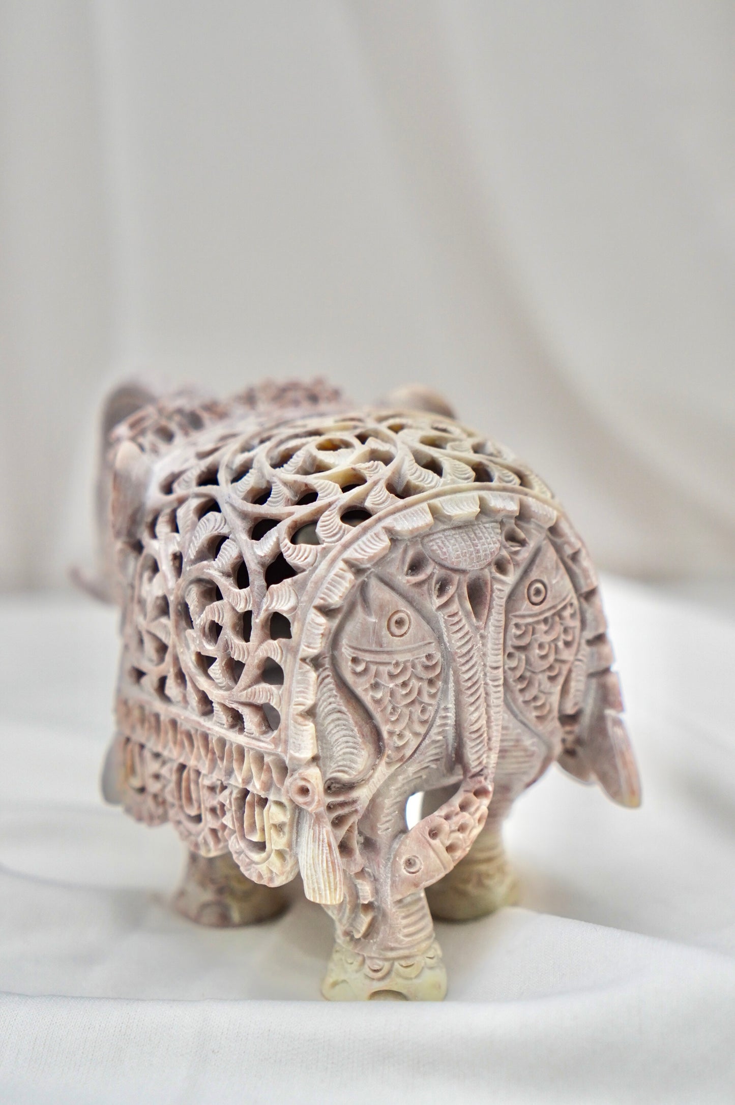 Saanvi Gaj – The Auspicious Elephant of Grace and Harmony | Varanasi Stone Carving (GI Tagged)