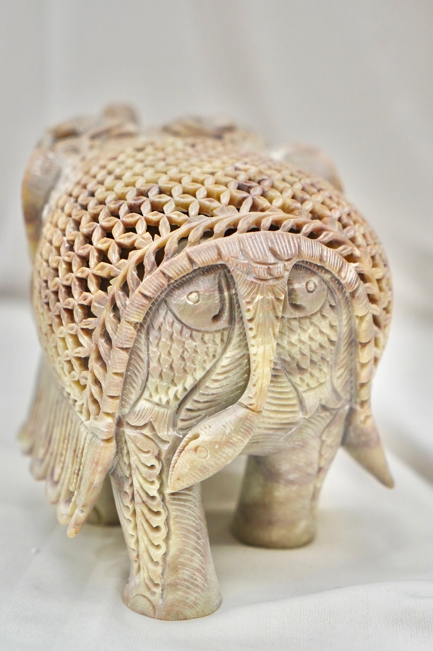Antarvasin Gajraaj – The Inner Grace| Varanasi Stone Carving (GI Tagged)